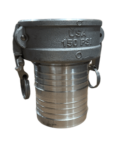 4" Aluminum Coupler X Hose Shank, Paddle