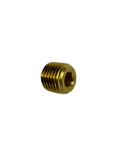 1/4" Male NPT Recessed Hex Brass Plug