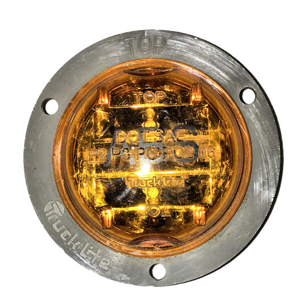 2 IN. YELLOW ABS LIGHT, FLANGE INCLUDED