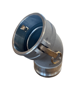 4" Aluminum Coupler X Adapter, 45-Degree