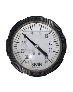 Span 3.5" Gauge, 30/30 PSI/Vac, Panel Mount