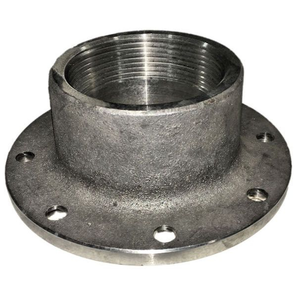 4" TTMA Flange X 3" Female Thread, Aluminum