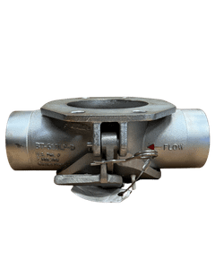 6" BTI Low Profile Ductile Bottom Drop Tee, Plain X Plain
