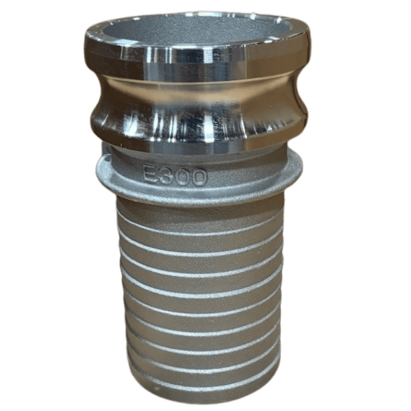 3" Aluminum Male Adapter X Hose Shank