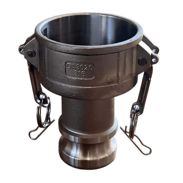 3" Coupler X 2" Adapter, Stainless Steel
