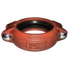 Heavy Duty Grooved Clamp, 4" Iron Body, Buna Seat
