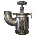 Betts 3" Stainless Steel QRB Valve, 90 Degree Bend