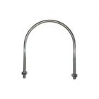 8" X 3/8" Hose Tube U-Bolt Plated