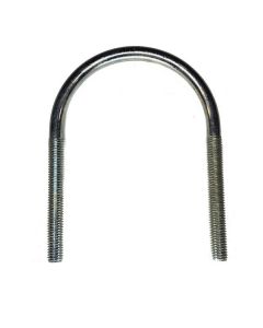 Long U-bolt, 3" Pipe, Zinc 3/8"-16 X 3