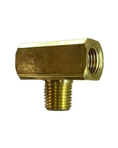 1/4" Male NPT Brass Branch Tee