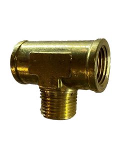 1/2" Male NPT X 1/2" Female NPT Brass Branch Tee