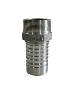 2" Aluminum Male Thread X Hose Shank