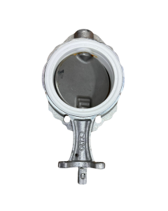 4" Butterfly Valve Stainless Disc/MAXX Temp White Rubber