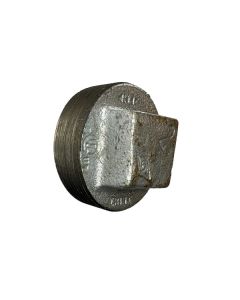 2" Galvanized, Square Head, Plug