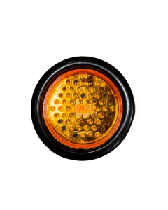 4" Amber Flanged Strobe Light