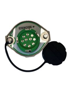 API Thermistor Pattern Socket, 4 J-Slots with 10 Pins (Green)