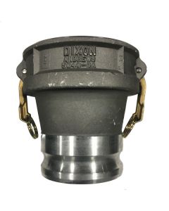 5" Female Coupler X 4" Male Adapter, Aluminum