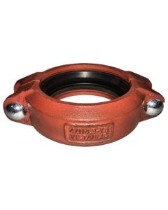 Heavy Duty Grooved Clamp, 4" Iron Body, Buna Seat