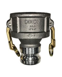 3" Female Coupler X 2" Male Adapter, Aluminum