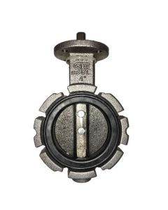 4" Civacon Aluminum Body Butterfly Valve, Ductile Disc