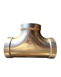 4" Aluminum Long Radius, Pipe Belled Tee