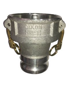 4" Aluminum Female Coupler With Probe X 3" Male Adapter