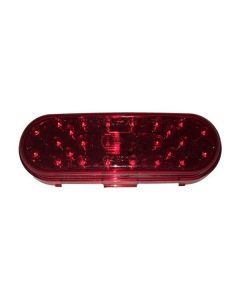 LIGHT, RED, OVAL ALUMINUM, LED