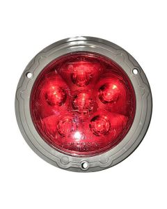 Light, 4 in., LED, Red, Stop/Turn, Flange