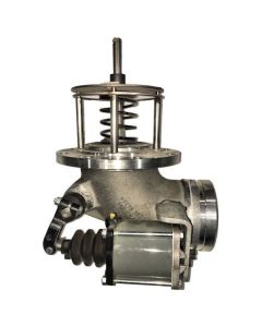 Betts Emergency Valve, 4" X 4.5", Grooved, 90 Degrees, External Air Operated