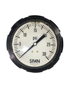 Span Tanker Trailer 3.5", 0-30 PSI Backport Gauge