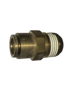 AIR HOSE FITTING, PUSH ON, MALE CONNECTOR 3/8 IN. X 3/8"