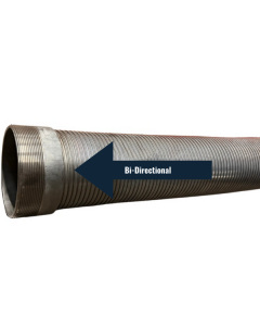Bi-Directional Stainless-Steel Hose, 4" X 226" Male Thread 
