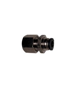 Bulkhead Female Connector, 1/4