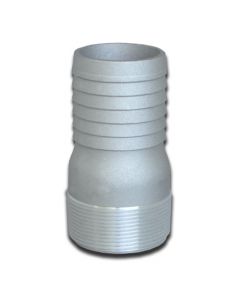 King Combination Nipple, Aluminum, 2" NPT X Hose Shank