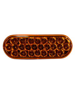 6" Amber LED Oval Signal/Park Lamp 24-Diode