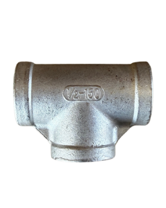 1/2" FNPT Stainless Steel Tee Fitting