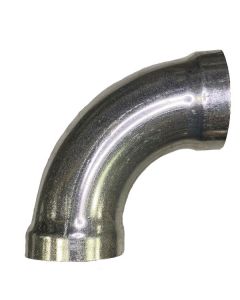 4" Long Radius 90-Degree Seamless Aluminum Belled Elbow