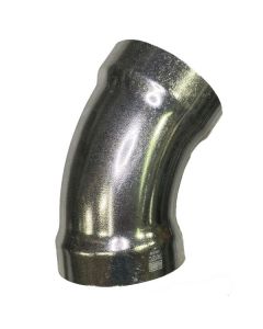 4" L/R 45Deg Seamless Aluminum Belled Elbow