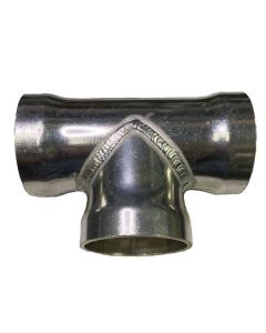 4" Aluminum Short Radius Belled Tee, SCH-40