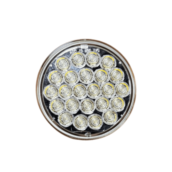 4" Clear LED Round Back-Up, 24-Diode