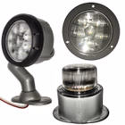 White Tank Trailer Lights