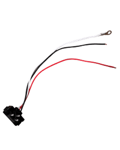 Pigtail Right Angle Plug, Double Contact, 9.5" Lead