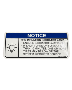 Tire Inflation Indicator Lamp Notice