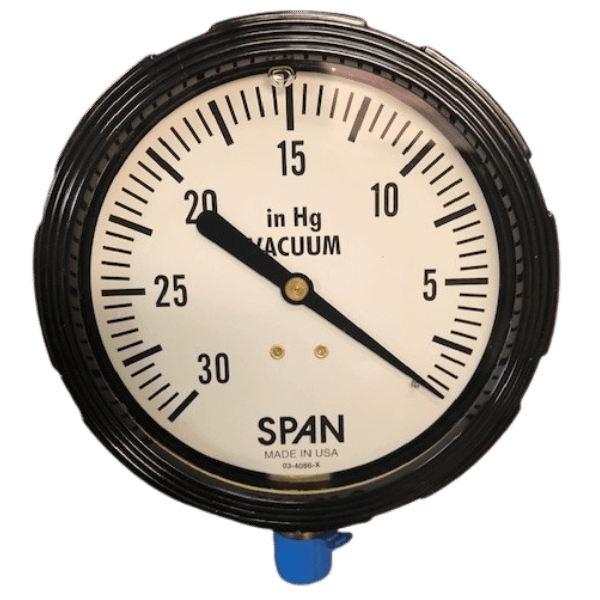 LFC-310 Span 3.5&rdquo; Liquid Filled Industrial Gauge, BKM/BT Connection