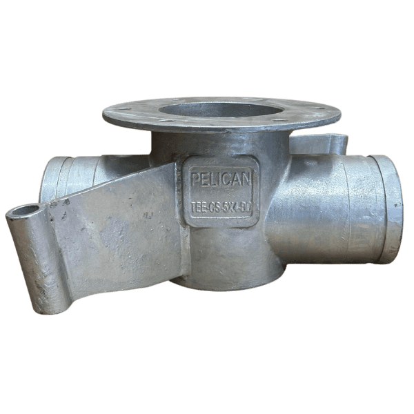 5" X 4" Steel Bottom Drop Tee
