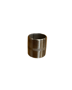 1.5" Male Thread X 2" Overall Length Stainless Steel