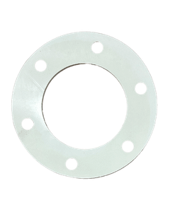 3" White Buna Gasket, 6-Hole-18