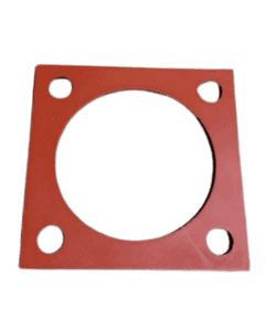 4.75" Silicone Square Flange Gasket, 4-Hole