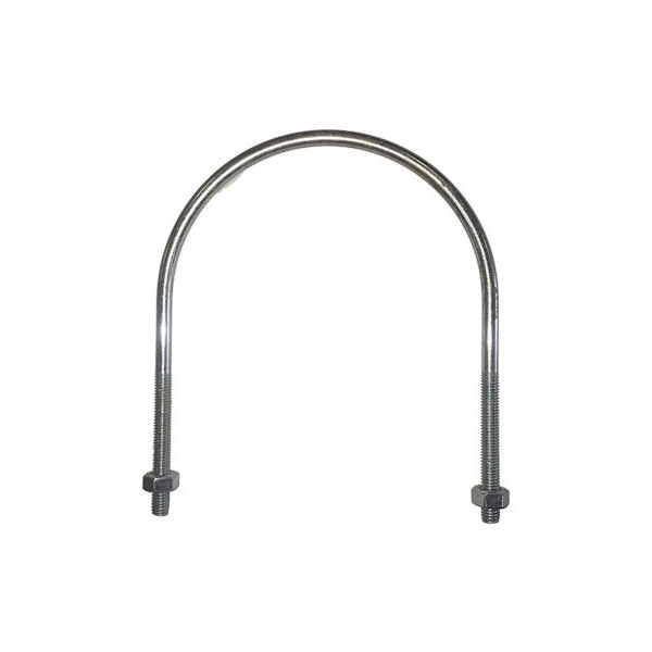 6"X 3/8" Hose Tube U-Bolt Plated