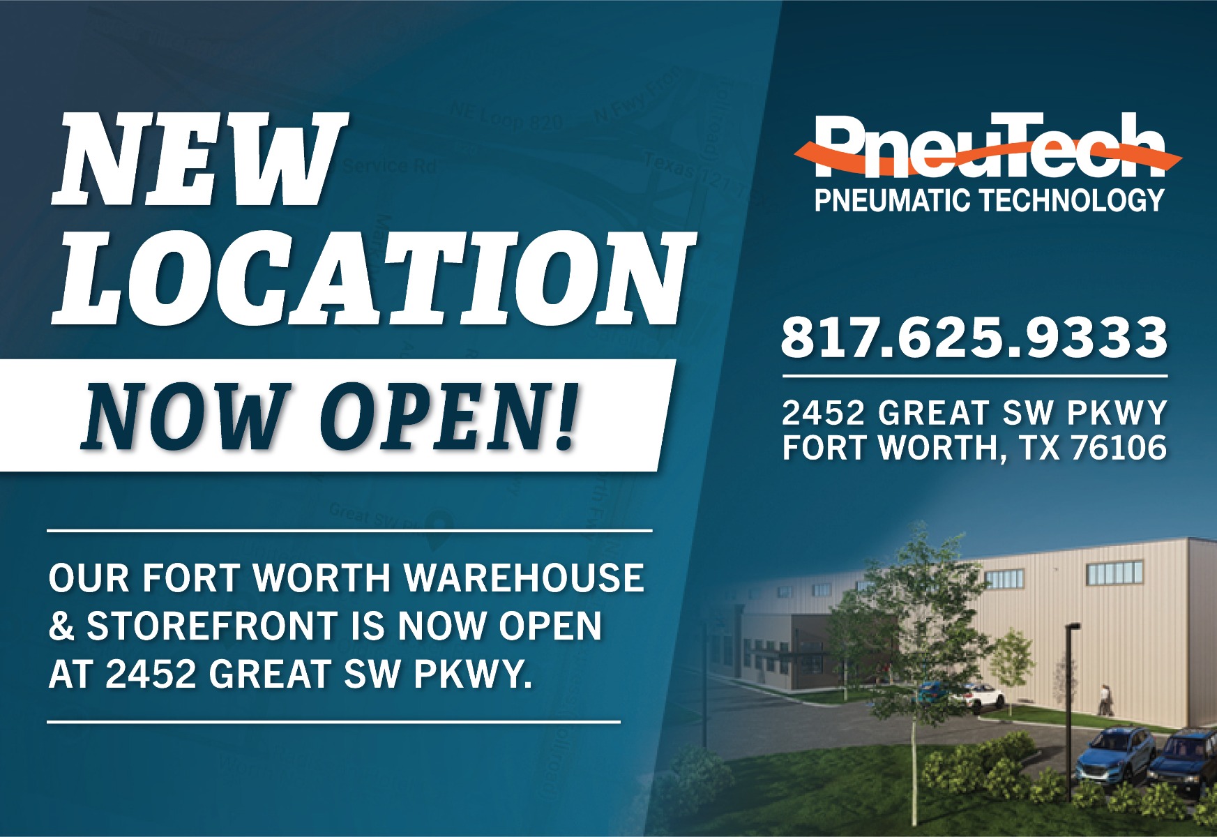 Our new Location is now open